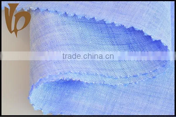 High quality100% linen yarn dyed fabric supplier in Shaoxing