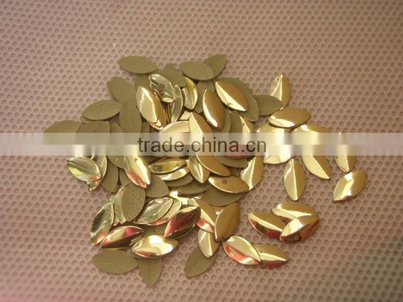 korean quality hot fix nailhead boat shape matte gold