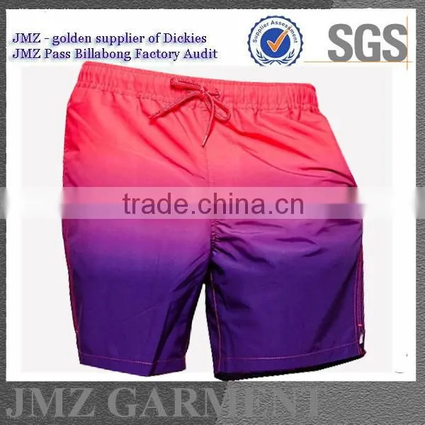 wholesale custom OEM polyester beach shorts swimwear for young teen boys your own design new products 2016 low moq Alibaba