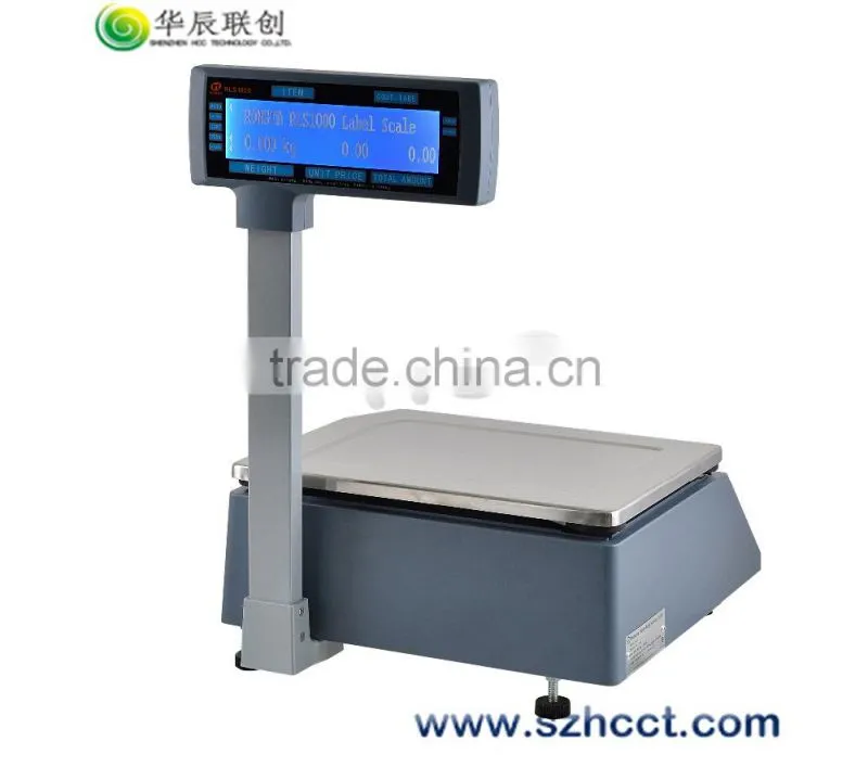 Chinese Electronic barcode weighing scales With label printer prince --HLS1000