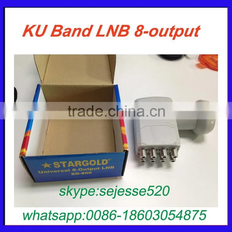 High power ku band LNB with lnb 8 output
