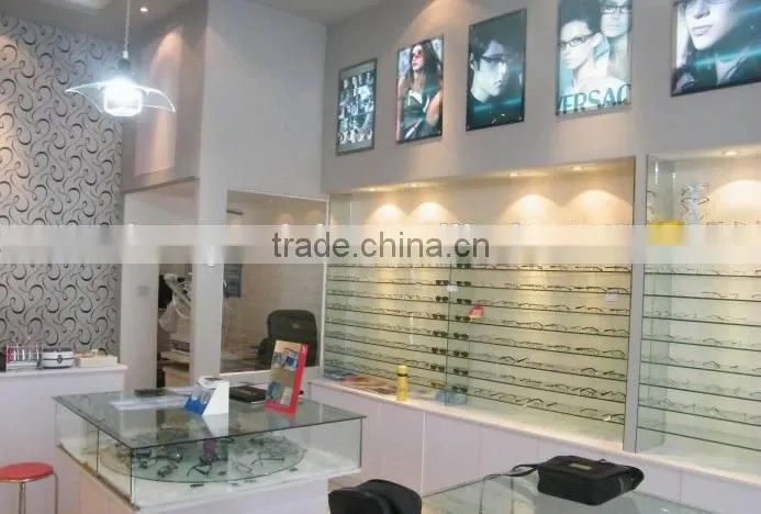 wooden eyewear sunglasses display rack,modern optical showcase