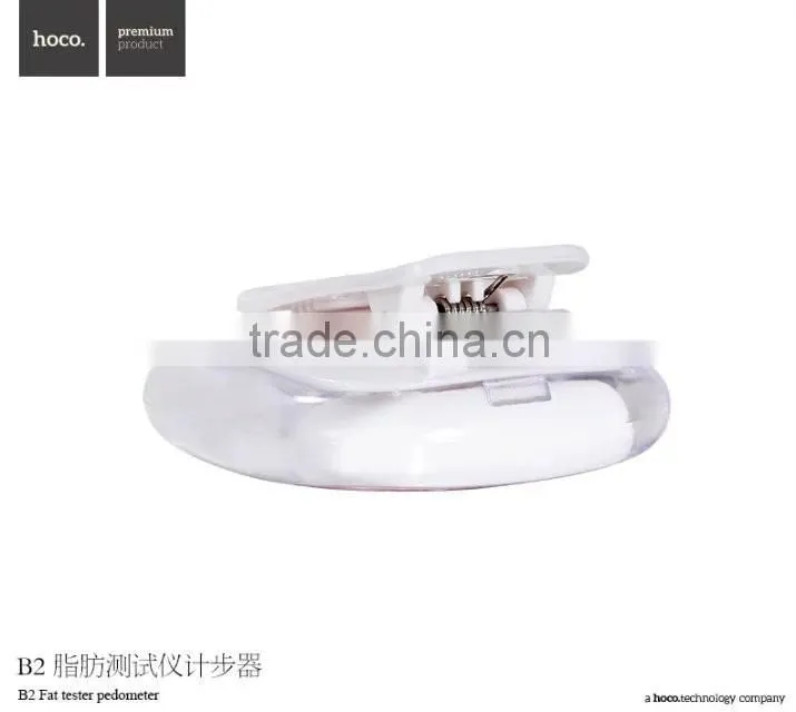 HOCO LCD Display Multi-functional Electronic Pedometer Support Body Fat Tester / Distance Count / Calorie Count with Clip
