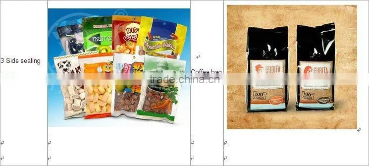 stand up food plastic bag
