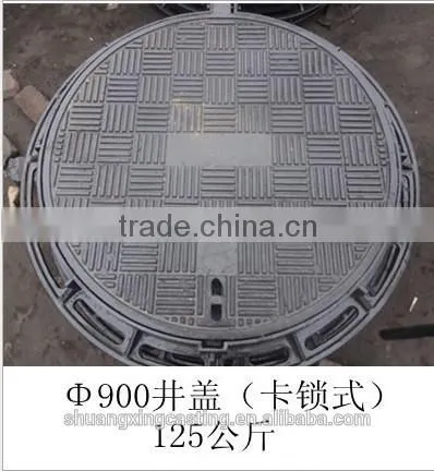black or ductile cast iron manhole cover