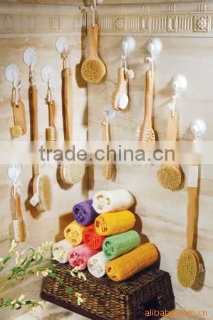 Natural Best Bristles Massage Comb Hairbrush Round Shape Wooden Hair Comb Brush