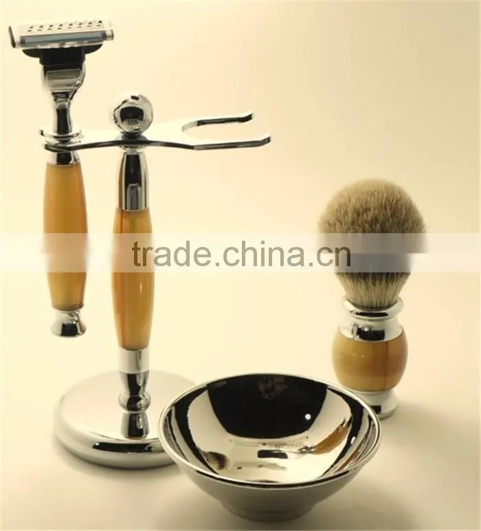 Private Label Safety Razors Badger Hair Shaving Kits Wholesale