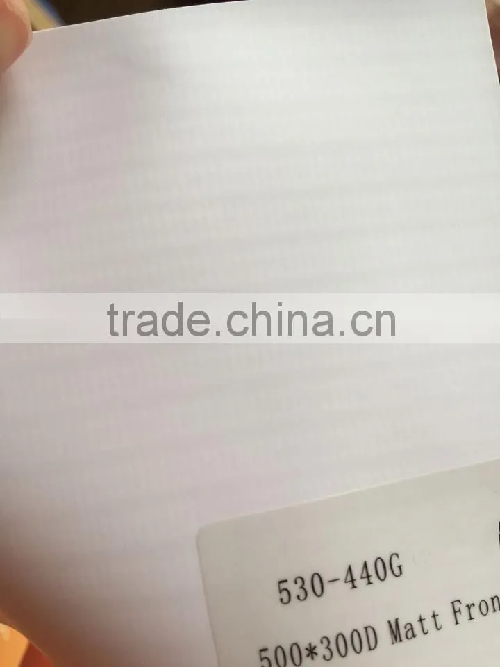 500*300D, 440g Matt Banner, Frontlit Matt Banner, Hot Laminated Matt Flex Banner