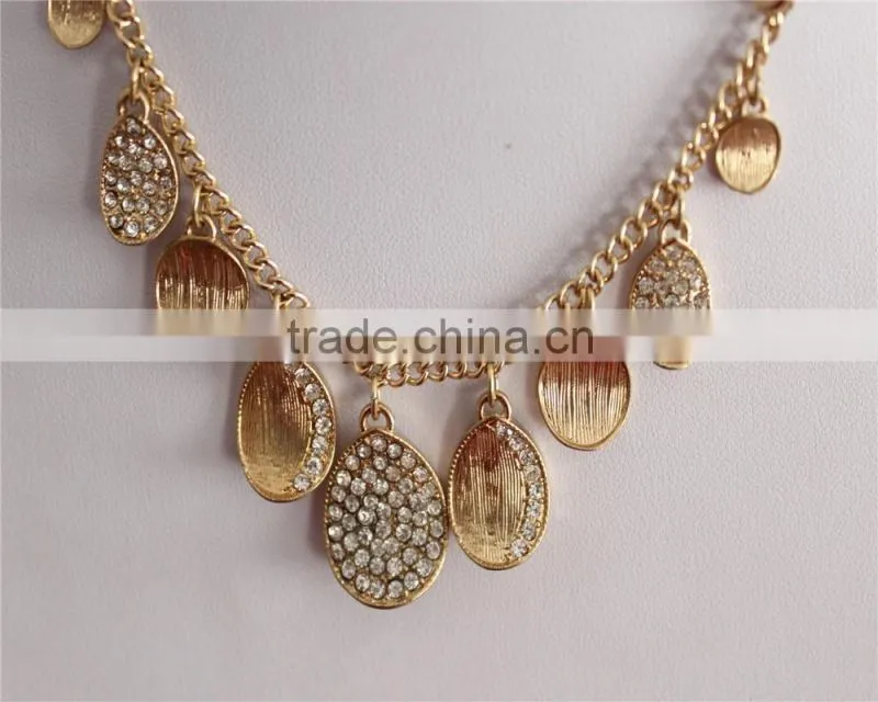 Wholesale gold plated metal charms necklace fashion jewerly N669