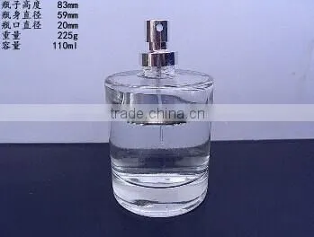 100ml clear glass thick base perfume bottle with lotion pump