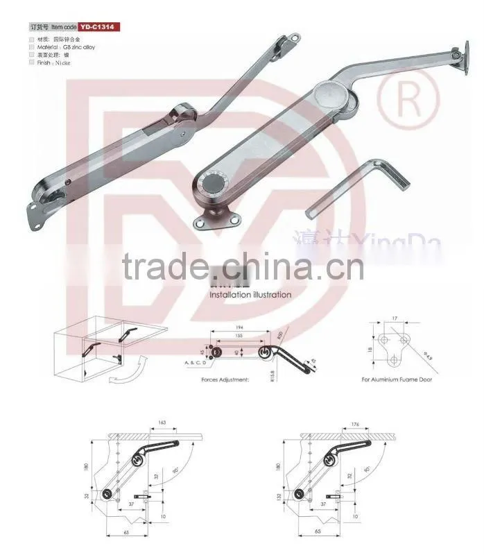 Zinc alloy Kitchen cabinet shelf brackets
