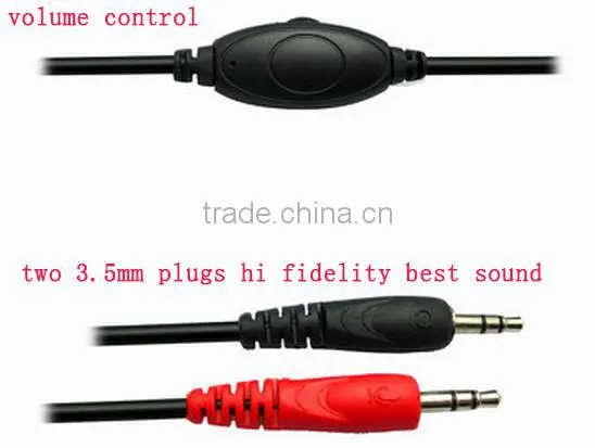 Fashoin powerful gaming headset with mega bass microphone volume control
