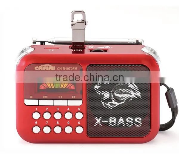 Solar charger FM AM SW 3 band Radio, Cafini USB TF card reader MP3 player, 206 hot sale radio with flashlight