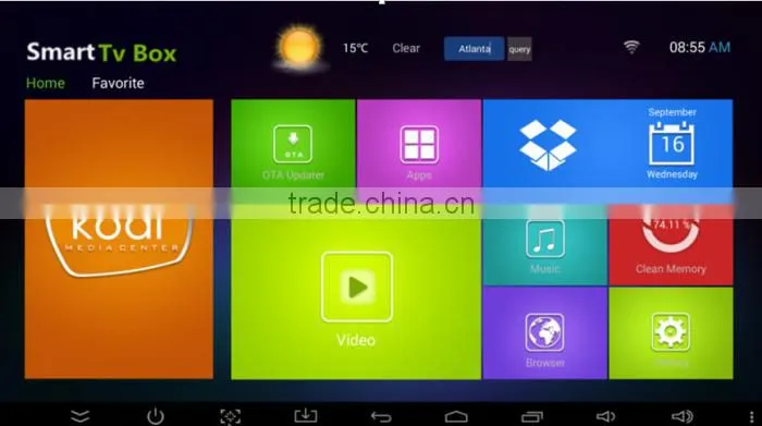 Quad Core Amlogic S905 Android5.1 Kodi 16.0 Full loading 2G,8G Amlogic S905 tv box S905 T95
