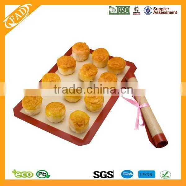 100% Food Grade Silicone Non-stick Wholesale Glass Fiber Mat Baking Mat