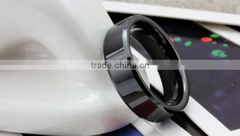 Hot Sale Comfort Fit High Quality Black Ceramic Love Ring