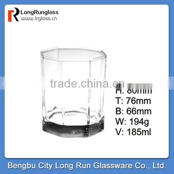 LongRun 7.5oz tall and thin home use glass cups set wholesale glassware