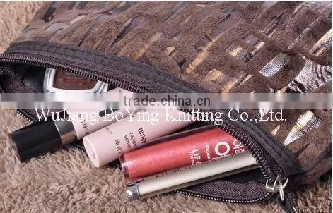 hirh quality bronzed suede bag fabric