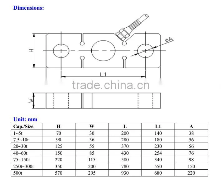GS220 Crane Scale Tension Load Cell