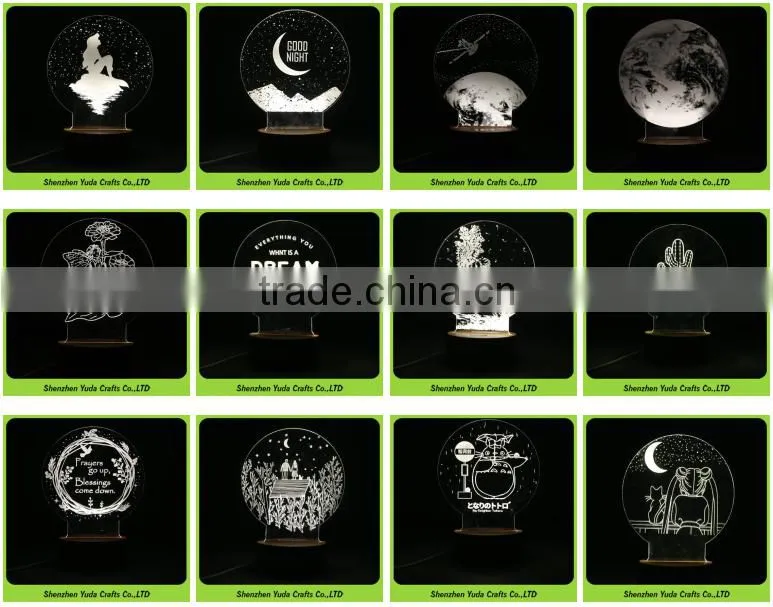 Factory Direct Selling High Quality Acrylic Small Night Light Christmas Lamp