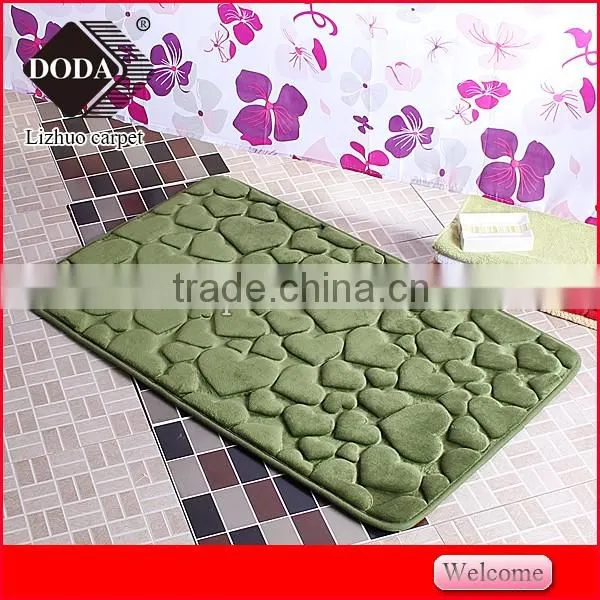 best selling cheap Polyester Non Slip embossing doormat kitchen floor mat