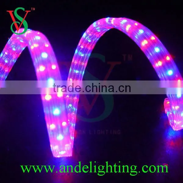 Top quality 4 wires flat 220V led rope light decoration light