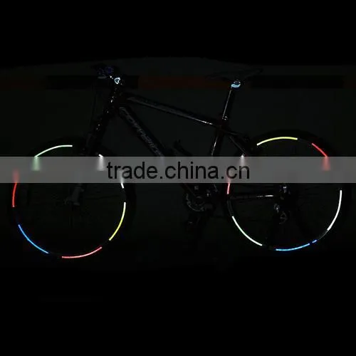 Fluorescent MTB Bike Bicycle Sticker Cycling Wheel Rim Reflective Stickers Decal for Outdoor Sports Accessories