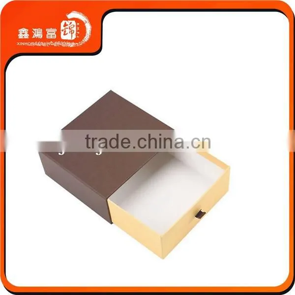 xhfj custom brown black luxury drawer paper box for gift