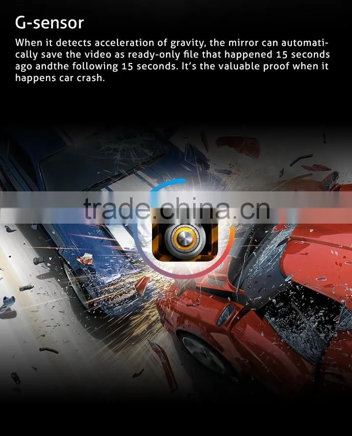 Android rear view mirror quad core gps navigation bluetooth touch screen rear view mirror support 3G
