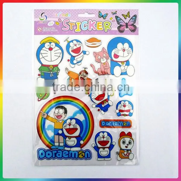 mini animal pattern foam sticker/ puffy sticker for kids