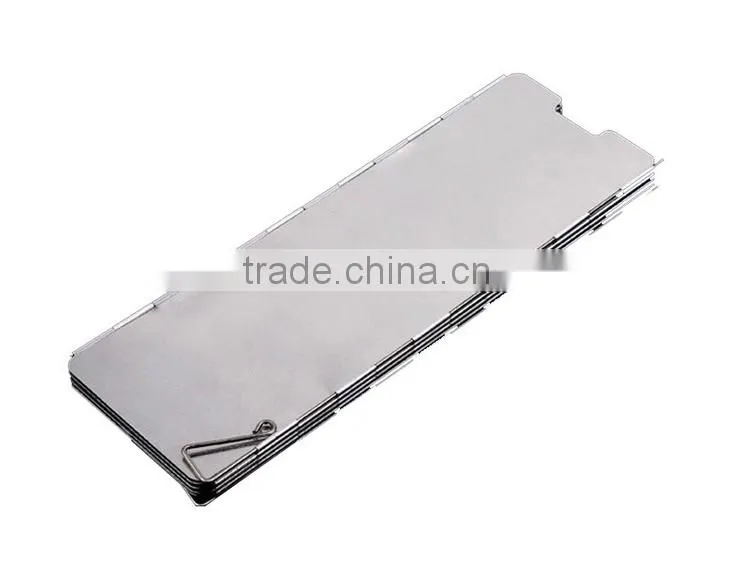 10 plates Fold Camping Cooker Gas Stove Wind Shield Screen Foldable Outdoor