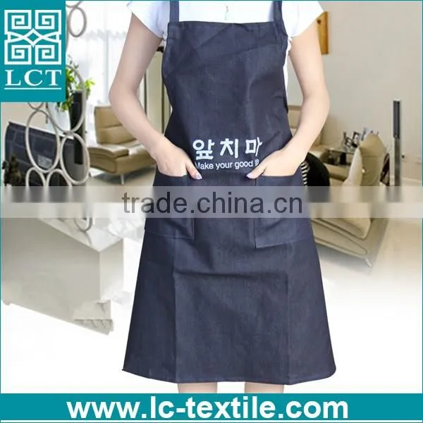 Competitive Price Oem Production custom printed cheap denim apron