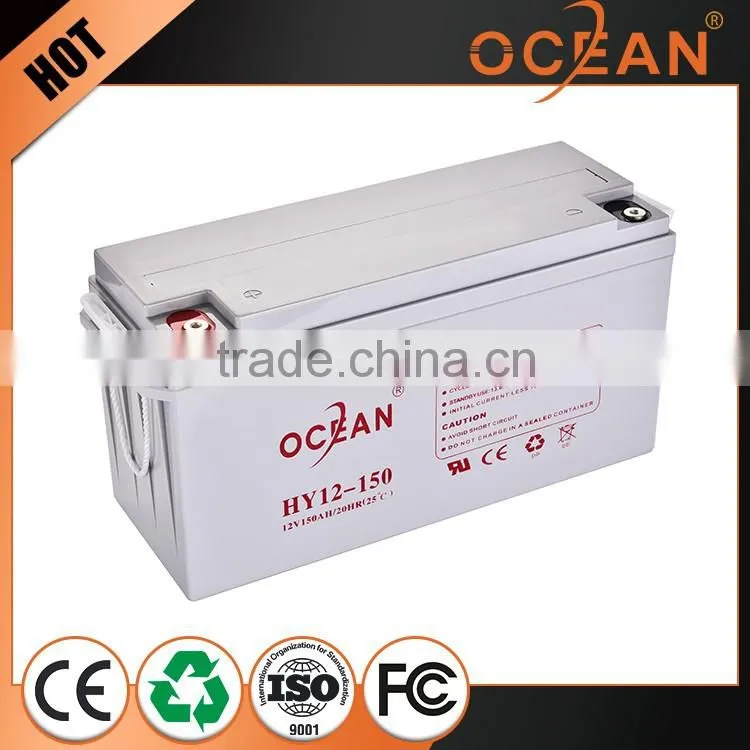 Small diaphanous 12V newest 150ah deep cycle battery 12v