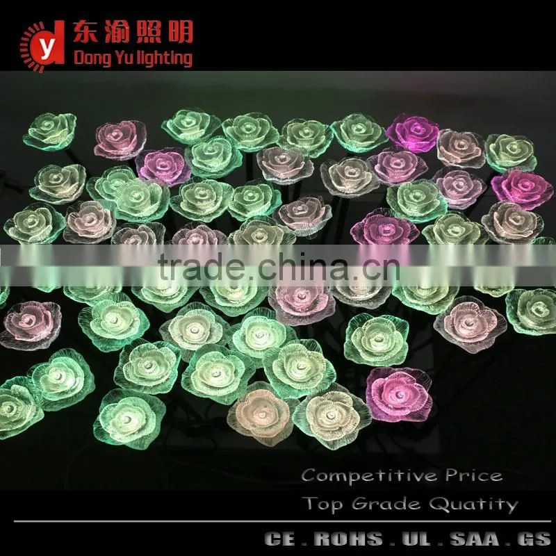 Waterproof color changing Rose Flower Party Garden Lawn LED christmas light