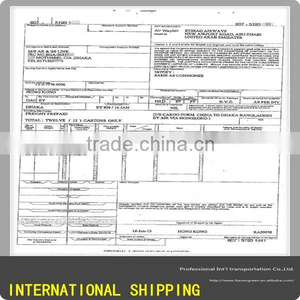 Cheap Air Freight from China to USA