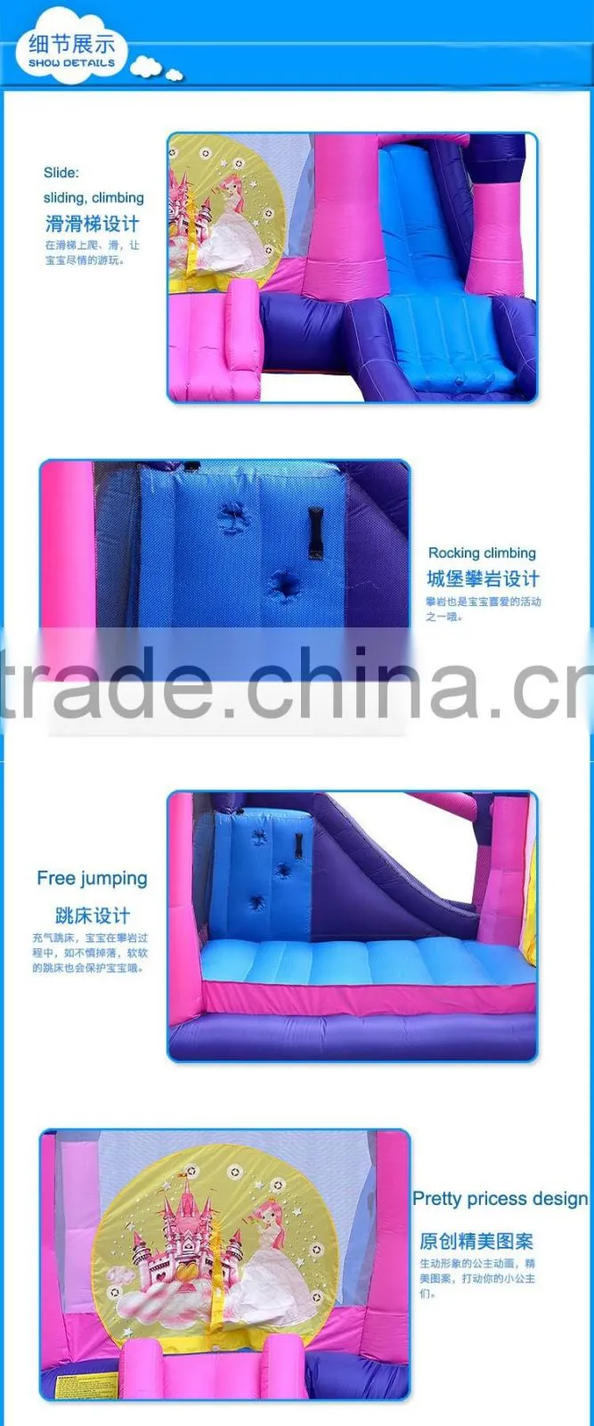 free jumping soft play park kids inflatable air castle for outdoor