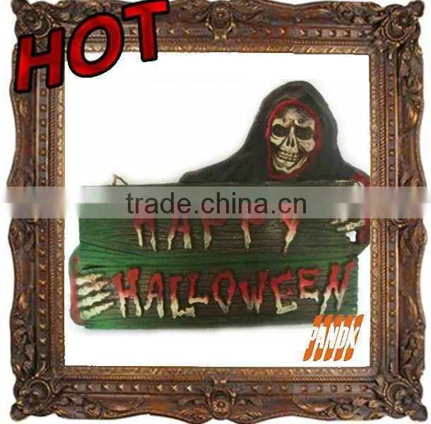 Halloween props hanging sign