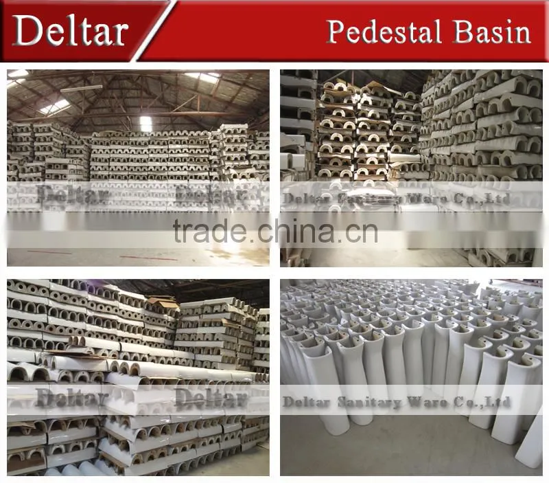 Chaozhou porcelain basin with floor, wash basin with stand for sale, basin pedestal in top quality