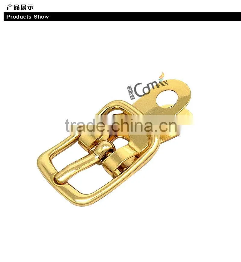 Fashion shiny gold custom metal ladies shoes buckles