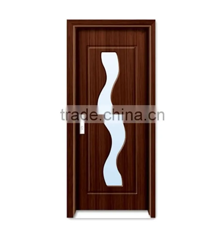 factory supply office wood door with glass