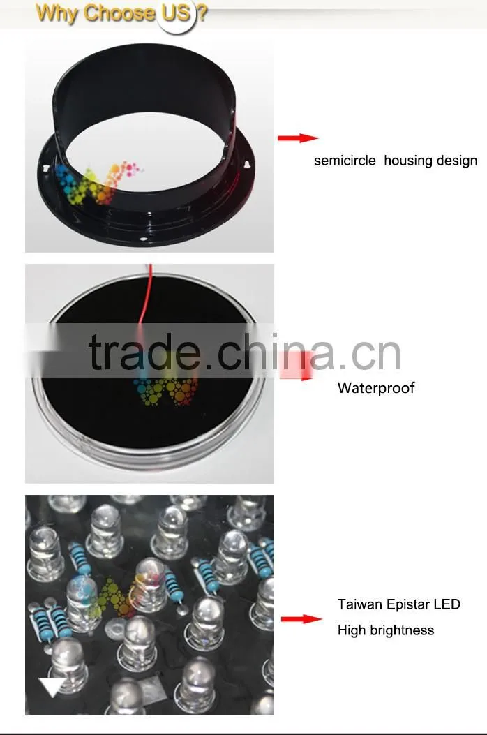 China Supplier New Customized 100mm Christmas Decoration Red Flashing Light
