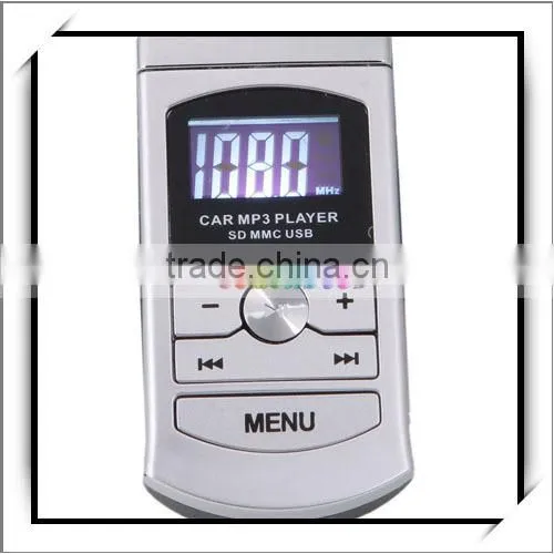 A300 1.0" LCD Hands-free Car audio mini MP3 Player FM Transmitter Silver