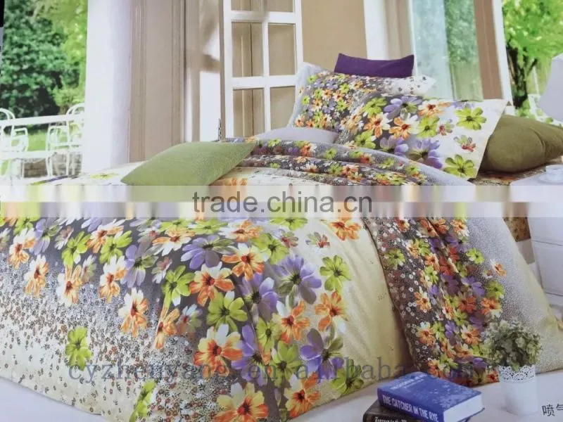 3D 100% polyester fabric printing home textile bedsheet fabric brushed fabric of china