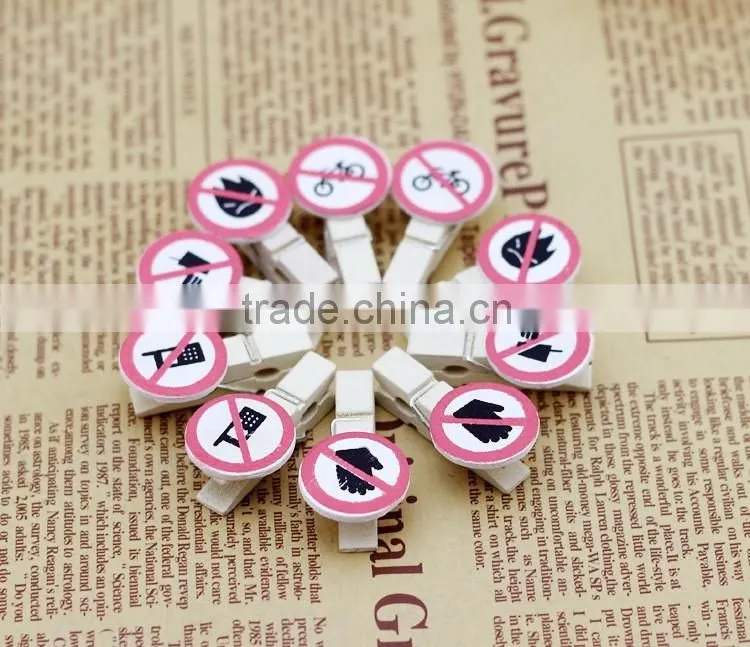 promotional gift custom paper clip/souvenir photo clip/school wooden book mark