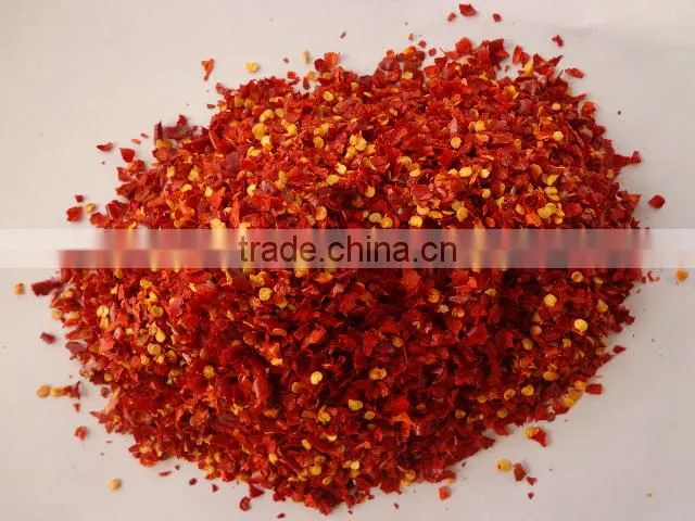 red dried chilli flakes,red hot chilli flakes,chilli flakes with seeds 38%max,chilli flakes 6*6mm