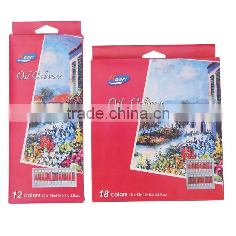 good quality art oil colour paint set