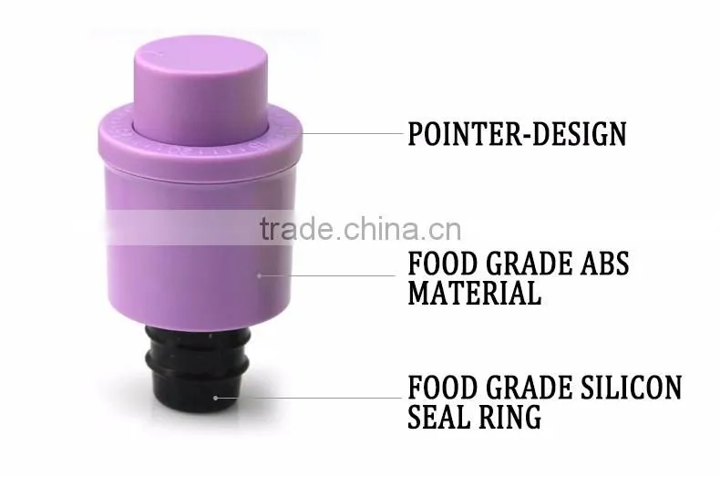 Hot promotion vacuum plastic bottle cap, wine bottle cap