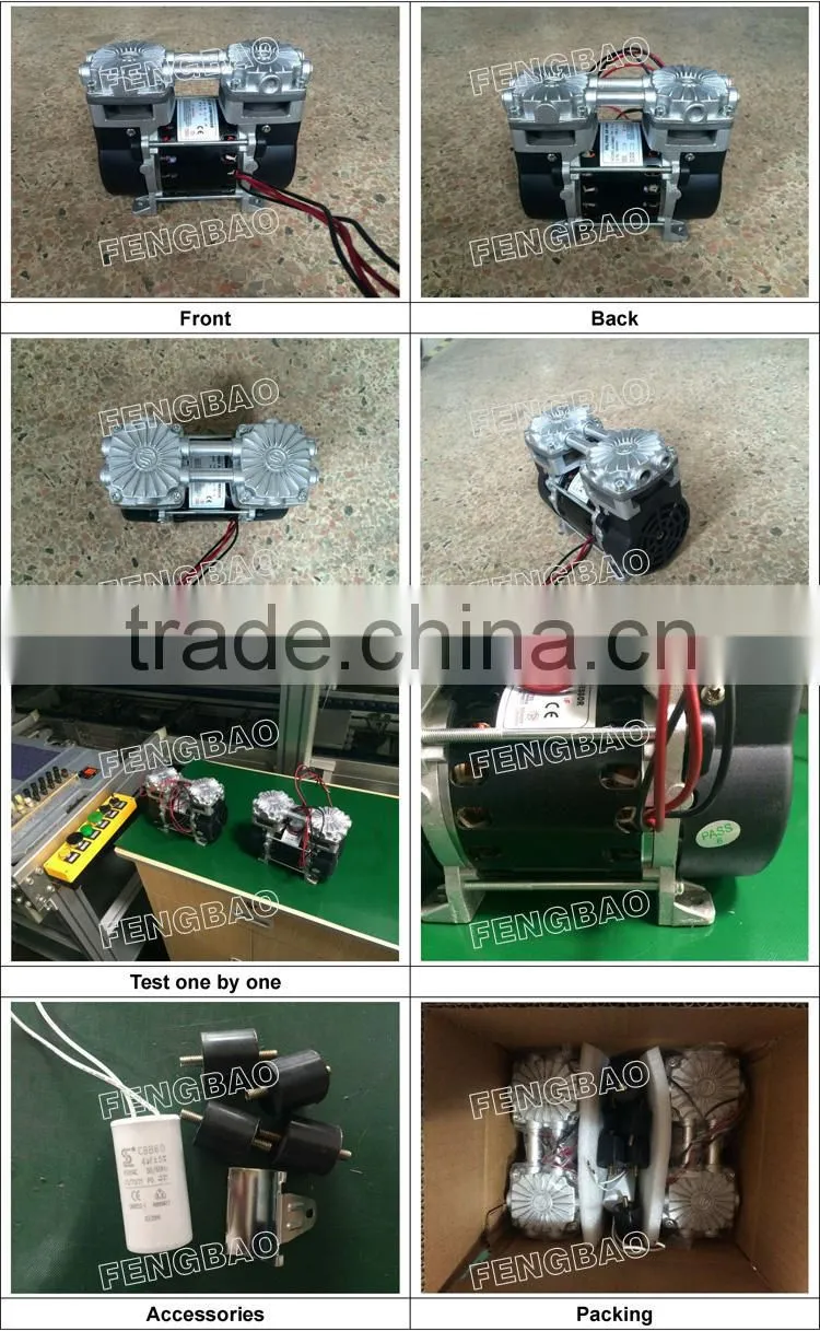 DC12V, 100W small vacuum pump oil-free medical vacuum pump