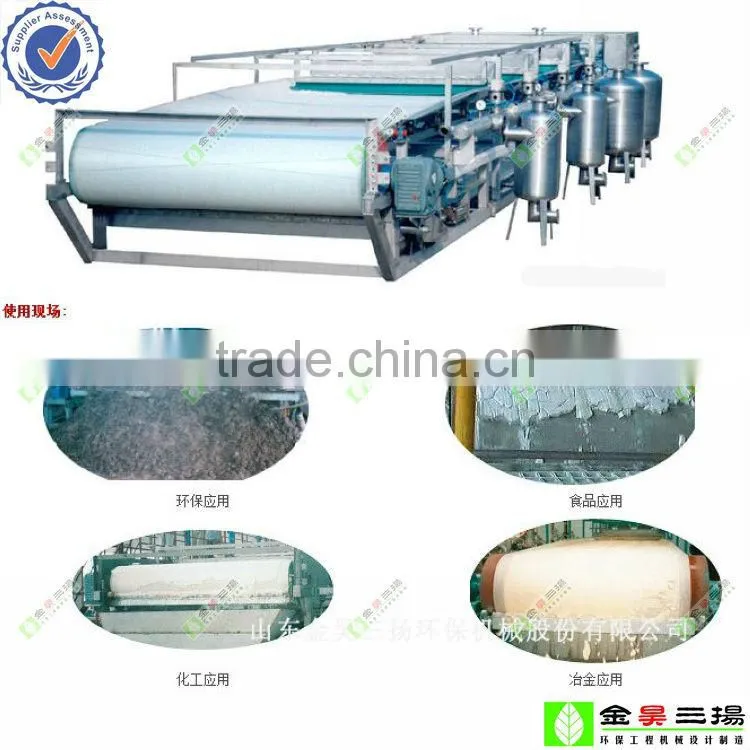well slurry vacuum belt filter press