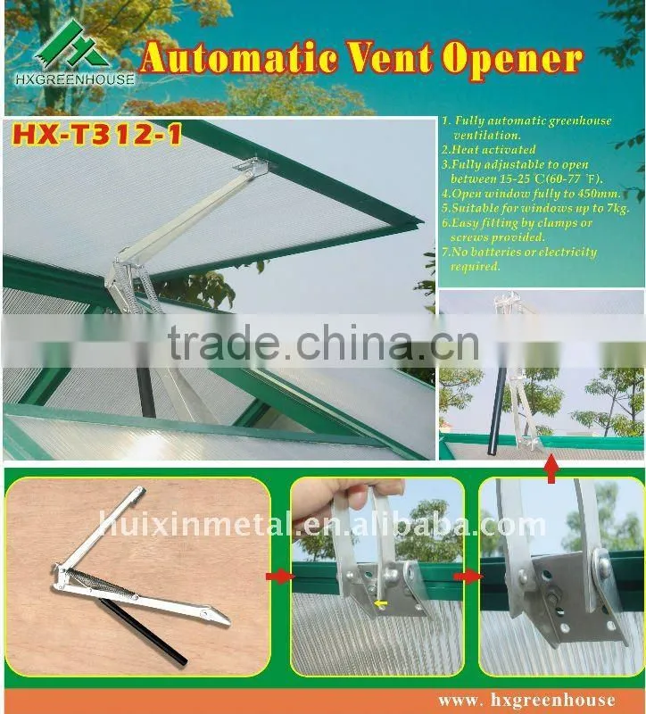 Best selling automatic greenhouse skylight opener HX-T312
